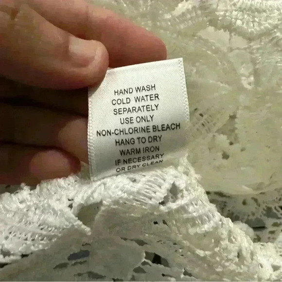 Rabbit Rabbit Rabbit White Crotchet crop Top Size‎ M office siren - Picture 12 of 14